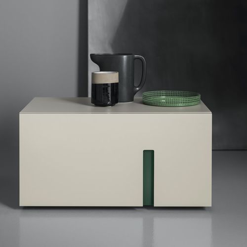 Comodino contemporaneo - RAY - md house - in legno laccato / rettangolare / per uso residenziale