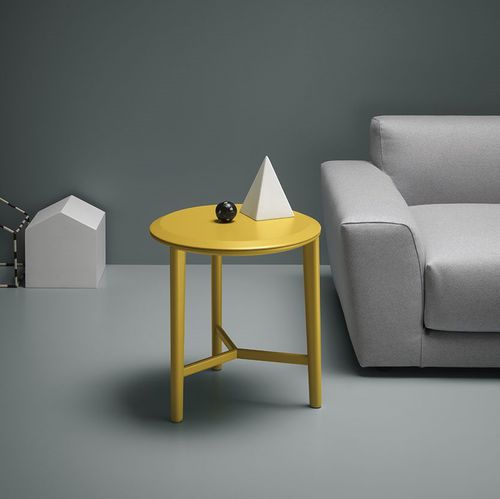 Tavolo d'appoggio contemporaneo - GLOBO - md house - in marmo / rotondo / per uso residenziale