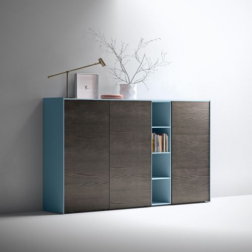 Credenza contemporanea - MAXIMA 09 - md house - in legno laccato / in frassino / con ripiano