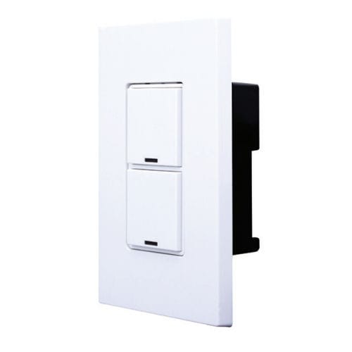 Dimmer per illuminazione - GREENMAX® RDGSW-2 - LEVITON Lighting - con interruttore a pulsante / ad incasso / doppio