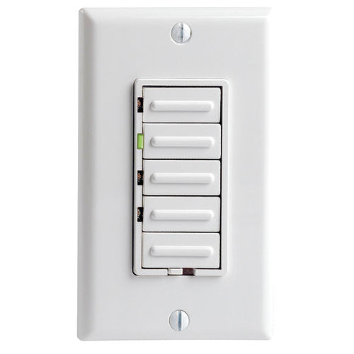 Dimmer per illuminazione - 6161-W - LEVITON Lighting - con interruttore a pulsante / ad incasso / multiplo