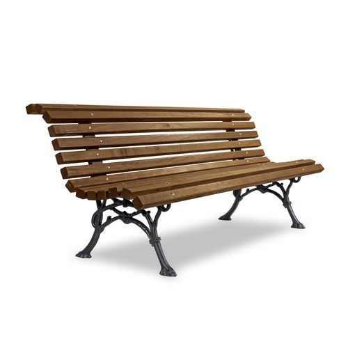 Panca per spazi pubblici contemporanea - ROBINIA - Calzolari - in alluminio / in ghisa / in pino