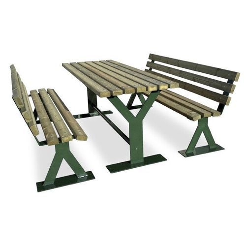 Tavolo da picnic da giardino - SET - Calzolari - contemporaneo / in pino / in legno esotico