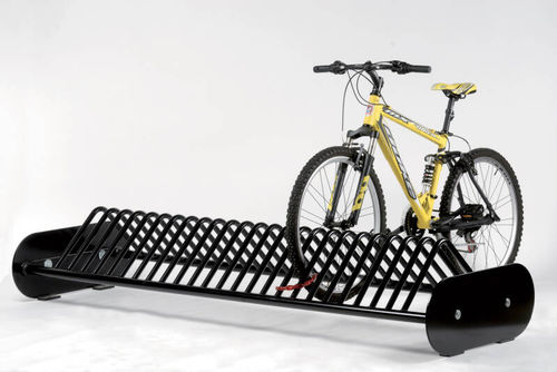 Rastrelliera per biciclette a pavimento - C - Calzolari - orizzontale / doppia / per spazi pubblici