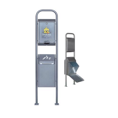 Portarifiuti canino - TOILET PREMIUM - Calzolari - con piedi / in acciaio galvanizzato / in acciaio con rivestimento a polvere