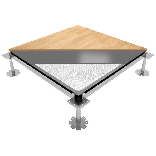 Pavimento sopraelevato in legno - GAMAFLOR FULL HEAVY - ACCESS FLOOR POLYGROUP - in acciaio / in cemento / in ceramica