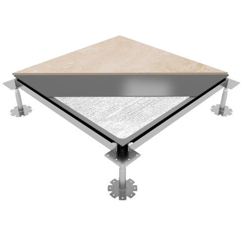 Pavimento sopraelevato in legno - GAMAFLOR FULL EH 2000 - ACCESS FLOOR POLYGROUP - in acciaio / in cemento / in ceramica