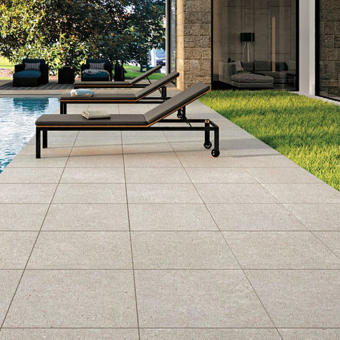 Pavimento sopraelevato in metallo - GAMAFLOR OUTFLOOR - ACCESS FLOOR POLYGROUP - in ceramica / in granito / ad alta resistenza
