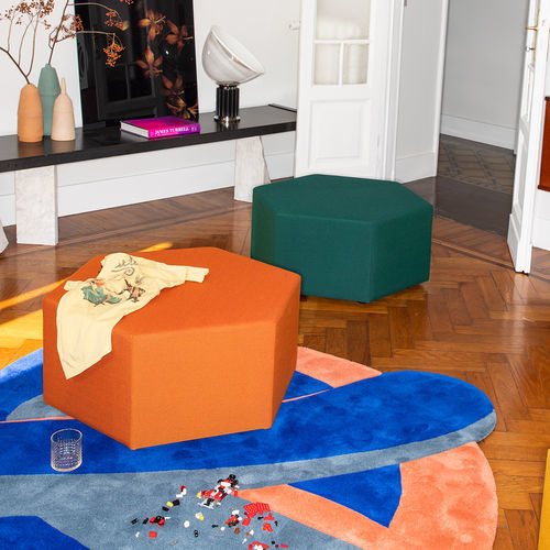 Pouf contemporaneo - ESA - B-LINE - in tessuto / altre forme / modulare