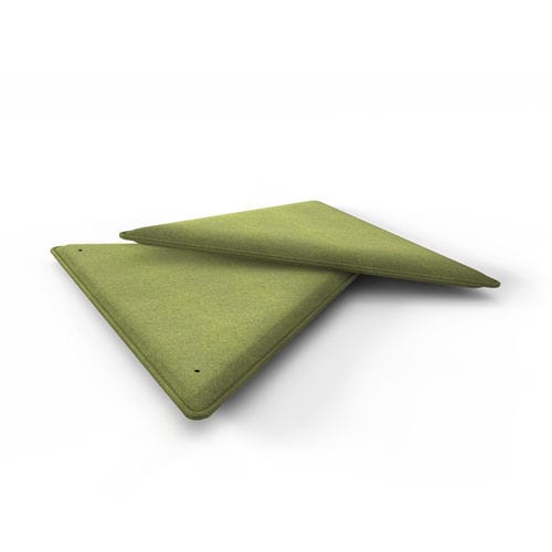 Pannello fonoassorbente sospeso - TRIANGOLO - eterno ivica - in tessuto / in fibra di poliestere / per interni