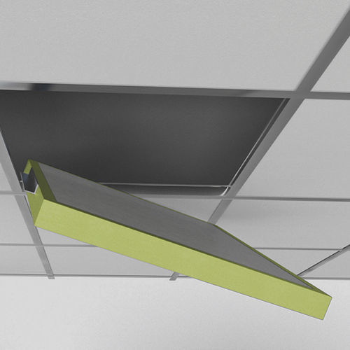 Pannello fonoassorbente per controsoffitto - SOLID+ - eterno ivica - in fibra di poliestere / in tessuto / quadrato