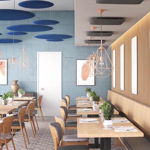Pannello fonoassorbente per soffitto - QUADRO ECO - eterno ivica - sospeso / a muro / per tessuti