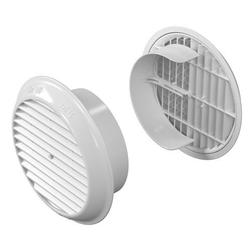 Griglia di ventilazione in ABS - Aggancio FLEX - eterno ivica - rotonda / per esterni / professionale