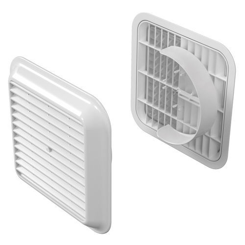 Griglia di ventilazione in ABS - Aggancio FLEX P210100162 series - eterno ivica - quadrata / per esterni / professionale