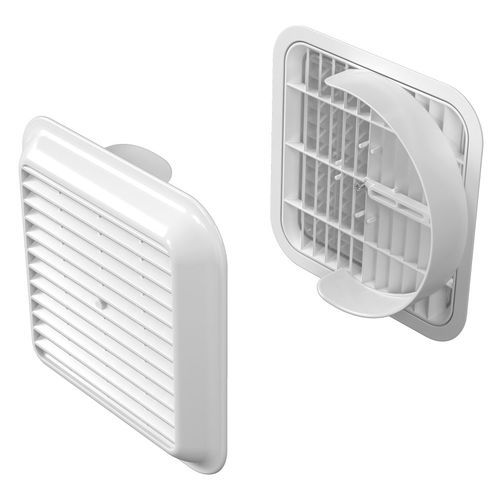Griglia di ventilazione in ABS - Aggancio FLEX P21010016 series - eterno ivica - quadrata / per esterni / professionale
