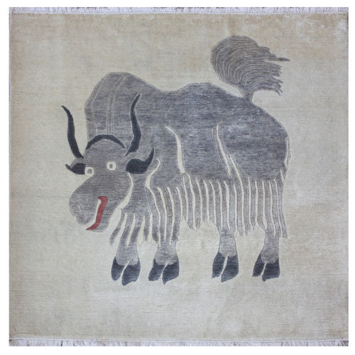 Tappeto contemporaneo - Yak  - DESIGNERCARPETS Drechsle - con animali / in lana / quadrato