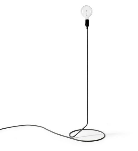 Lampada da terra - CORD - DESIGN HOUSE STOCKHOLM - in acciaio / minimalista / con cavo