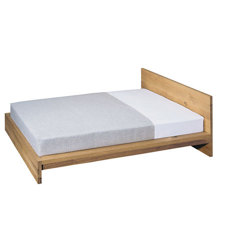 Letto matrimoniale - SL02 MO - e15 - contemporaneo / con testiera / in rovere