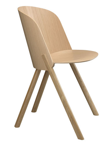 Sedia contemporanea - CH05 THIS - e15 - da interno / in rovere / in compensato stampato