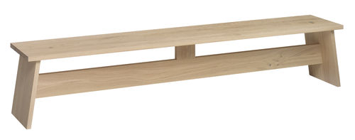 Panca per spazi pubblici contemporanea - DC02 FAWLEY - e15 - in rovere / in legno massiccio / in noce