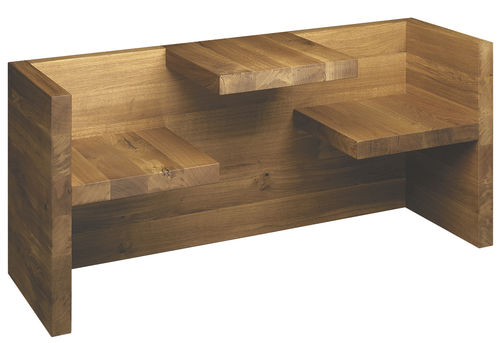 Set tavolo e panca contemporaneo - HP01 TAFEL - e15 - in legno massiccio / in alluminio / in calcestruzzo