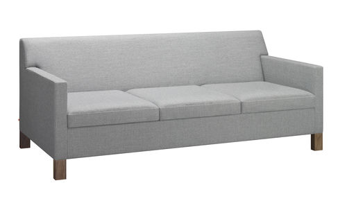 Divano contemporaneo - FK09 WESTHAUSEN - e15 - in tessuto / con braccioli / grigio