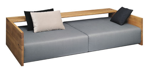 Divano contemporaneo - SF02 KASHAN - e15 - in tessuto / in pelle / con rivestimento rimovibile