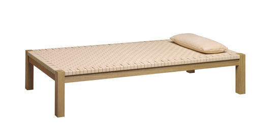 Dormeuse contemporanea - FK01 THEBAN - e15 - in tessuto / in pelle / in legno massiccio