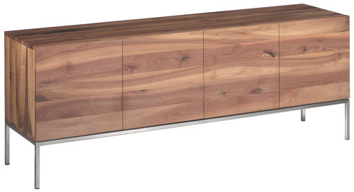 Credenza contemporanea - SB02 FARAH - e15 - in rovere / in noce / in acciaio