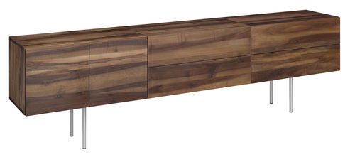 Credenza contemporanea - SB08 MAHNAZ - e15 - in legno laccato / in rovere / in noce