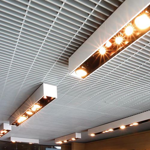 Controsoffitto in alluminio - DUALGRID - Atena spa - in pannelli / da interno / modulare