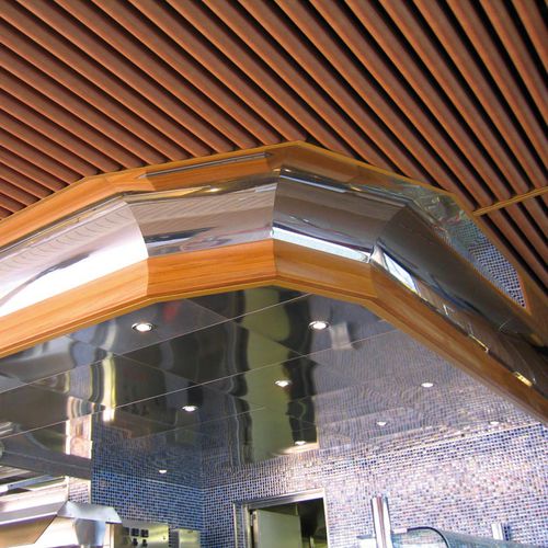 Controsoffitto in alluminio - ST  - Atena spa - in acciaio / a doghe / da interno