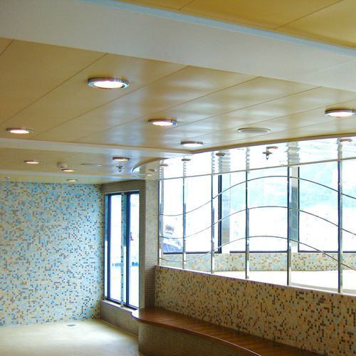Controsoffitto in alluminio - 512 NAV - Atena spa - in acciaio / in lana / a doghe