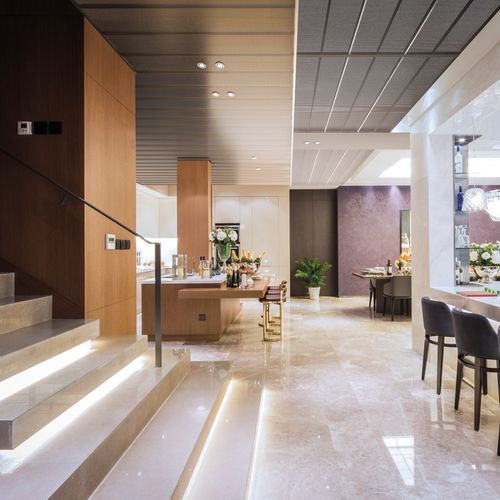 Controsoffitto in alluminio - SR-300A - Atena spa - in acciaio / a doghe / per ufficio