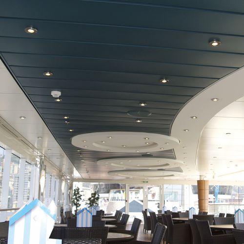 Controsoffitto in alluminio - CR | CRA - Atena spa - in acciaio / a doghe / da interno