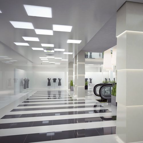 Controsoffitto in alluminio - ENIGMA SPACE - Atena spa - in acciaio / a quadrotte / da interno