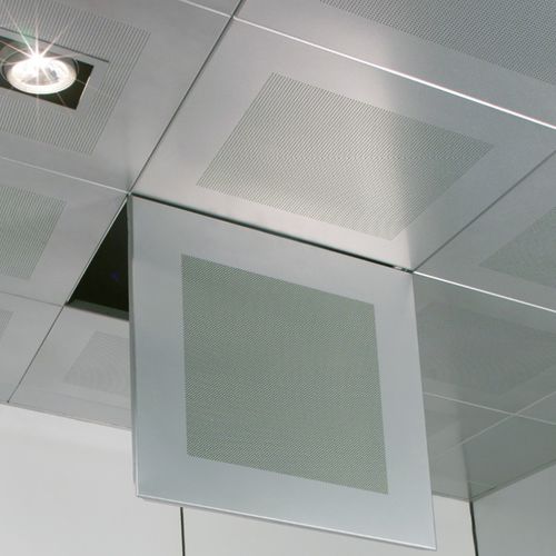Controsoffitto in alluminio - ENIGMA OPEN - Atena spa - in acciaio / a quadrotte / in pannelli