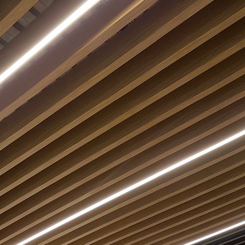 Baffle acustico in alluminio verniciato - LIGHTING - Atena spa - da soffitto / rettangolare / decorativo