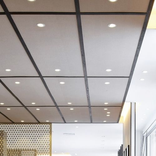 Controsoffitto in alluminio - BRETT CROSSING - Atena spa - in acciaio / a quadrotte / per ufficio