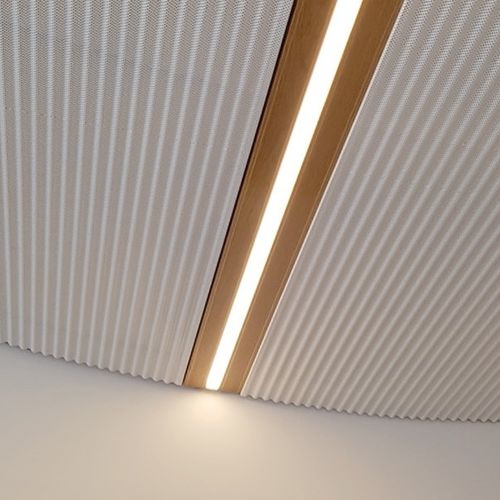 Controsoffitto in acciaio - WM | SILK DRAPE - Atena spa - in pannelli / da interno / acustico
