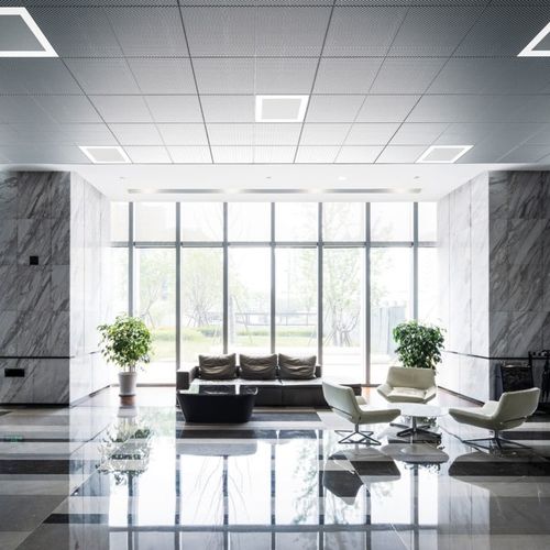 Controsoffitto in alluminio - 15 LINEAR DESIGN - Atena spa - in acciaio / a quadrotte / in pannelli