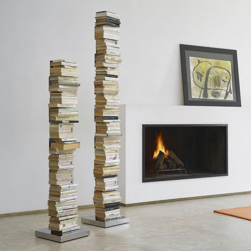 Libreria a muro - ORIGINAL PTOLOMEO - OPINION CIATTI - modulare / contemporanea / in acciaio
