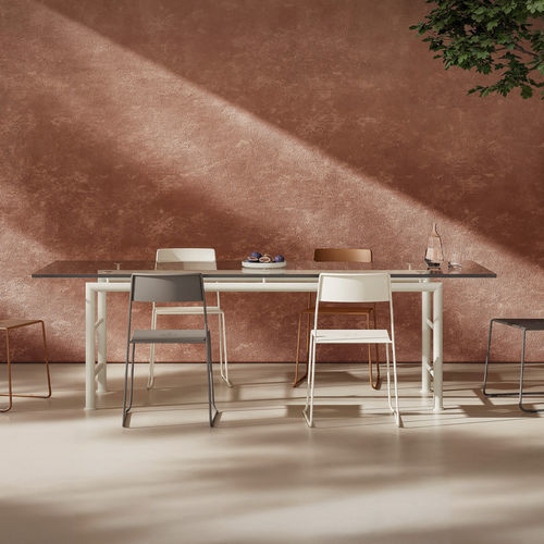 Tavolo contemporaneo - AXIS - OPINION CIATTI - in vetro temprato / rettangolare / modulare