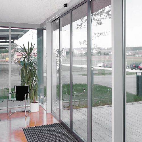 Porta d'ingresso - ST PRO RC2 - dormakaba - in alluminio / scorrevole / contemporanea