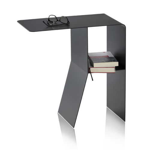 Tavolo d'appoggio contemporaneo - ATHOS - pieperconcept - in acciaio con rivestimento a polvere / con supporto in acciaio / rettangolare