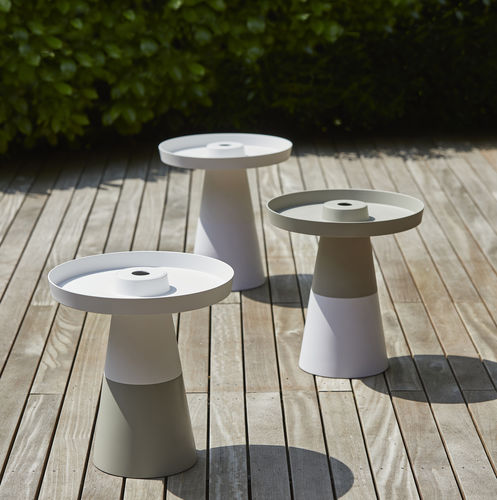 Tavolo d'appoggio contemporaneo - CAPATA - pieperconcept - in plastica / in melaminico / rotondo