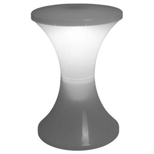 Sgabello contemporaneo - TAM - Stamp Edition - in polietilene / con base centrale / luminoso