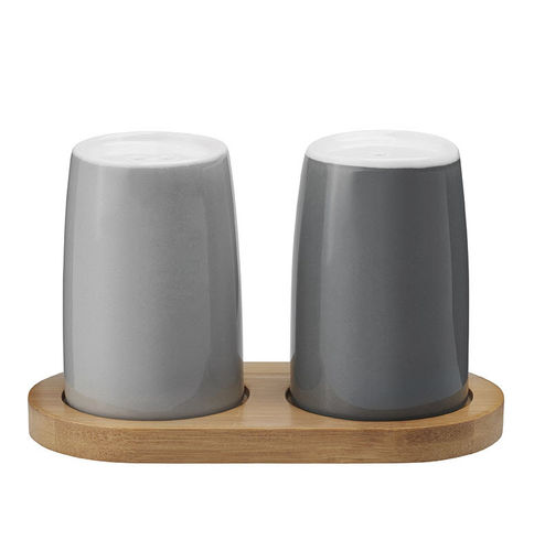 Portasale e portapepe in pietra arenaria - EMMA - STELTON - in bambù / per uso domestico