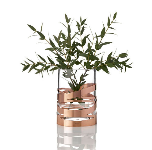 Vaso contemporaneo - TANGLE - STELTON - in vetro / in rame