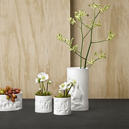 Vaso contemporaneo - STELLA - STELTON - in porcellana / bianco